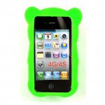 Wholesale iPhone 4 4S 3D Gummy Bear Case (Green)